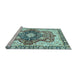 Sideview of Machine Washable Abstract Light Blue Modern Rug, wshabs3357lblu