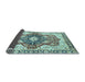 Sideview of Abstract Light Blue Modern Rug, abs3357lblu