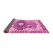 Sideview of Abstract Pink Modern Rug, abs3357pnk