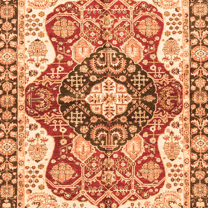 Machine Washable Abstract Orange Modern Area Rugs, wshabs3357org