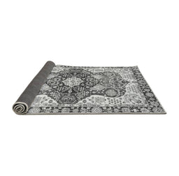 Sideview of Abstract Gray Modern Rug, abs3357gry