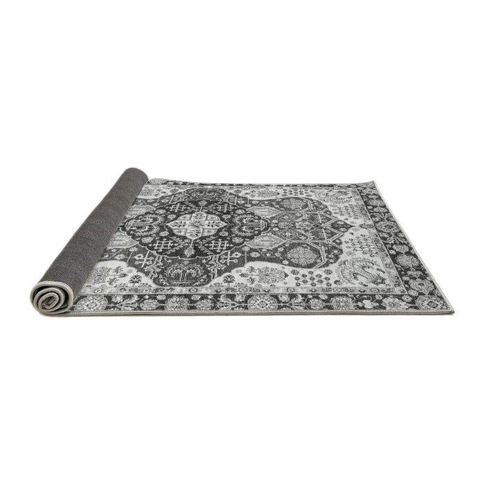 Sideview of Abstract Gray Modern Rug, abs3357gry