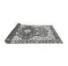 Sideview of Abstract Gray Modern Rug, abs3357gry