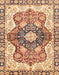 Abstract Chestnut Red Modern Rug, abs3357