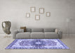 Machine Washable Abstract Blue Modern Rug in a Living Room, wshabs3357blu