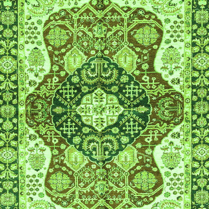 Machine Washable Abstract Green Modern Area Rugs, wshabs3357grn