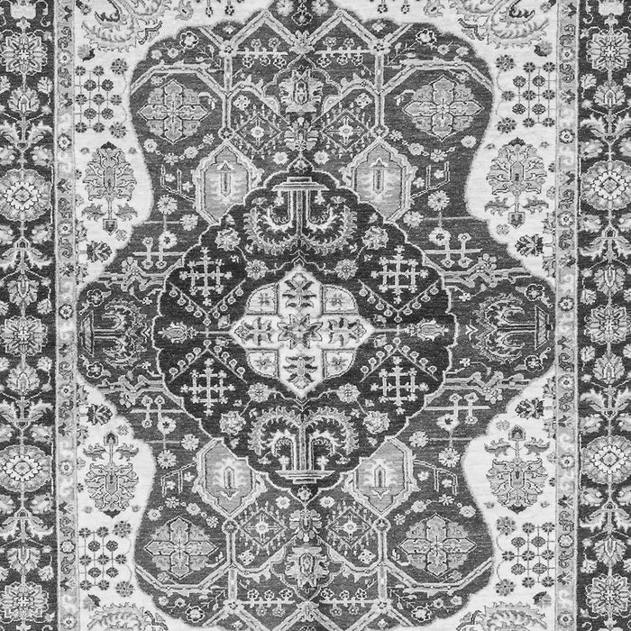 Machine Washable Abstract Gray Modern Rug, wshabs3357gry