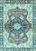 Abstract Light Blue Modern Rug, abs3357lblu