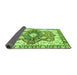 Sideview of Abstract Green Modern Rug, abs3357grn