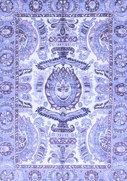 Abstract Blue Modern Rug, abs3358blu