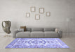 Machine Washable Abstract Blue Modern Rug in a Living Room, wshabs3358blu