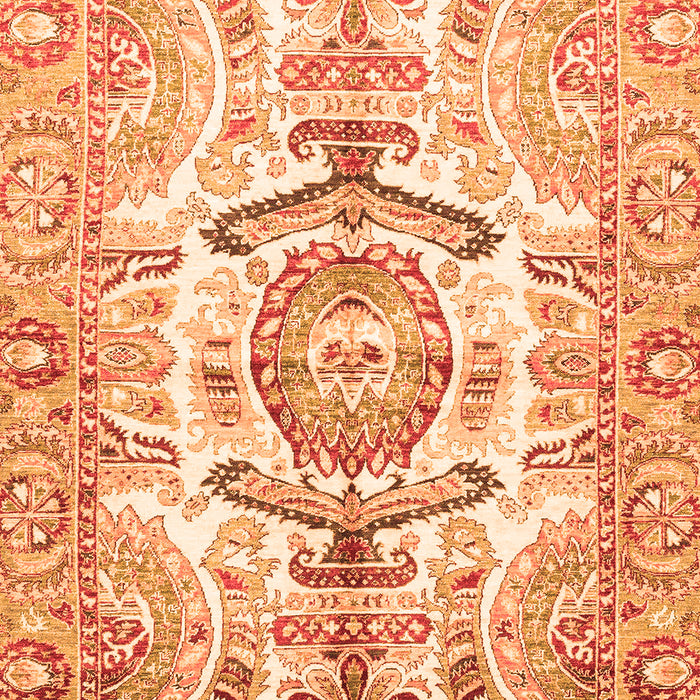 Machine Washable Abstract Orange Modern Area Rugs, wshabs3358org