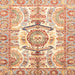 Square Abstract Orange Modern Rug, abs3358