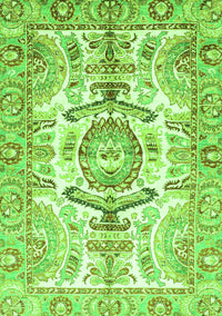 Abstract Green Modern Rug, abs3358grn