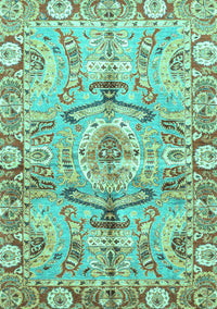 Abstract Turquoise Modern Rug, abs3359turq