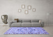 Machine Washable Abstract Blue Modern Rug in a Living Room, wshabs3359blu