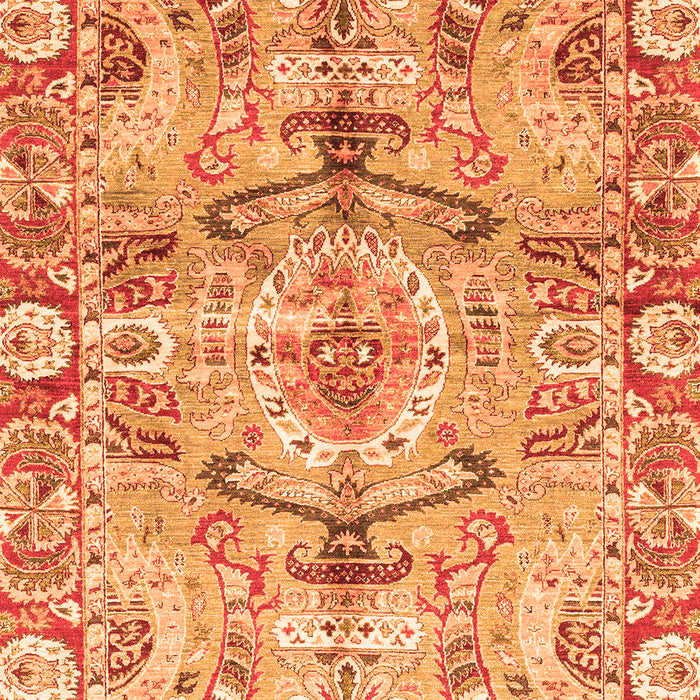Machine Washable Abstract Orange Modern Area Rugs, wshabs3359org