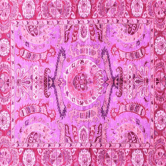 Square Abstract Pink Modern Rug, abs3359pnk