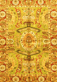 Abstract Yellow Modern Rug, abs3359yw