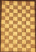 Machine Washable Checkered Brown Modern Rug, wshabs335brn