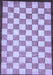 Checkered Blue Modern Rug, abs335blu