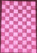 Checkered Purple Modern Rug, abs335pur