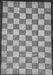 Machine Washable Checkered Gray Modern Rug, wshabs335gry