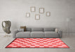 Modern Red Washable Rugs