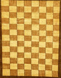 Abstract Sedona Brown Checkered Rug, abs335