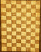 Abstract Sedona Brown Checkered Rug, abs335