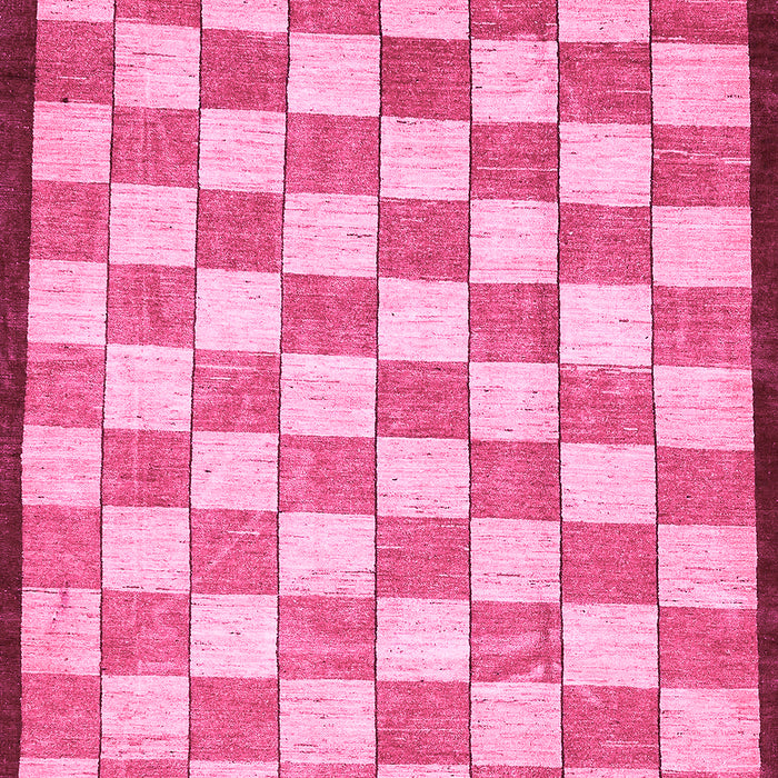 Checkered Pink Modern Rug, abs335pnk