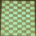 Square Checkered Light Blue Modern Rug, abs335lblu