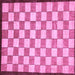 Square Checkered Purple Modern Rug, abs335pur