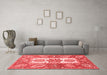 Modern Red Washable Rugs