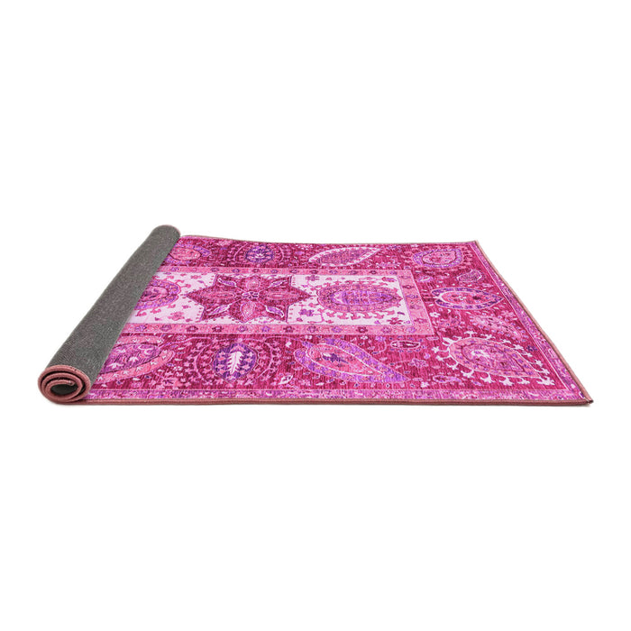 Sideview of Abstract Pink Modern Rug, abs3360pnk