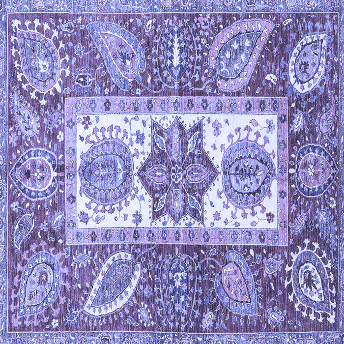 Square Abstract Blue Modern Rug, abs3360blu