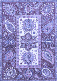 Abstract Blue Modern Rug, abs3360blu