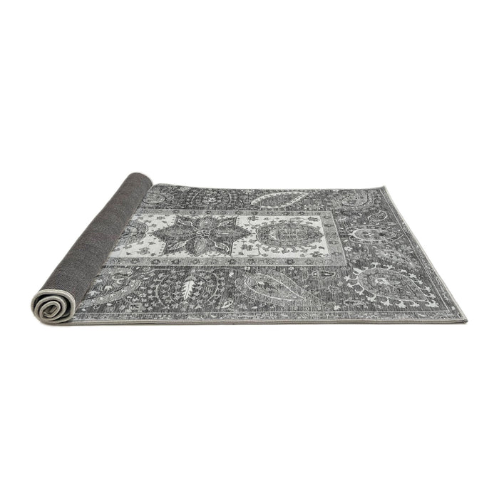 Sideview of Abstract Gray Modern Rug, abs3360gry