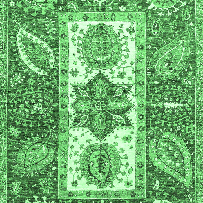 Machine Washable Abstract Emerald Green Modern Area Rugs, wshabs3360emgrn