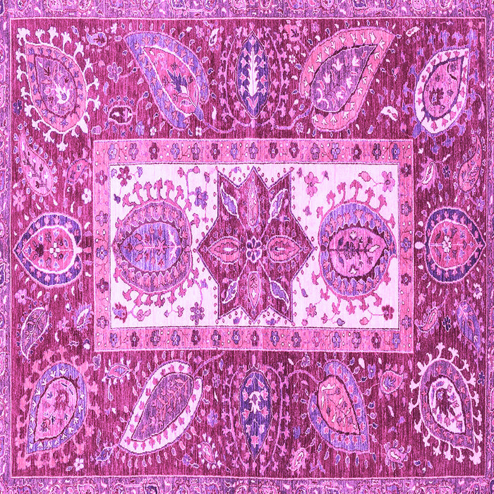 Square Machine Washable Abstract Purple Modern Area Rugs, wshabs3360pur