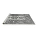 Sideview of Machine Washable Abstract Gray Modern Rug, wshabs3360gry