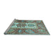 Sideview of Machine Washable Abstract Light Blue Modern Rug, wshabs3360lblu