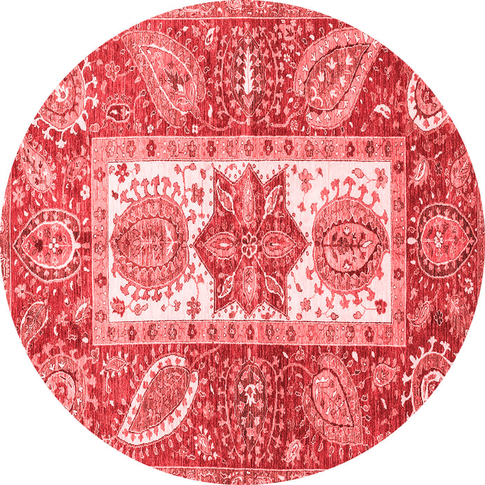 Machine Washable Abstract Red Modern Rug, wshabs3360red
