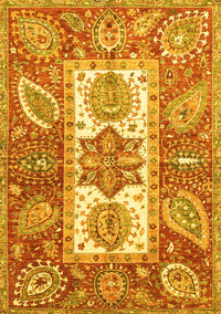 Abstract Yellow Modern Rug, abs3360yw