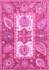 Abstract Pink Modern Rug, abs3360pnk