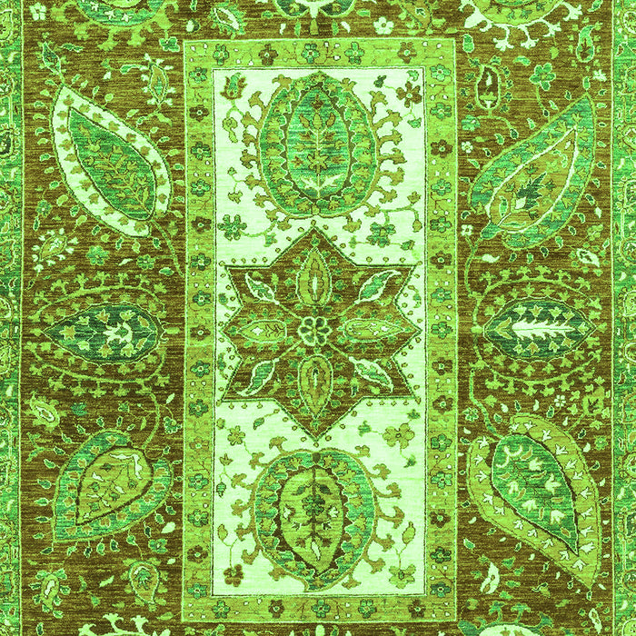 Machine Washable Abstract Green Modern Area Rugs, wshabs3360grn