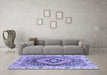 Machine Washable Abstract Blue Modern Rug in a Living Room, wshabs3361blu