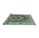 Sideview of Machine Washable Abstract Light Blue Modern Rug, wshabs3361lblu