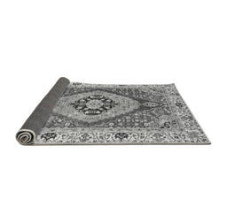 Sideview of Abstract Gray Modern Rug, abs3361gry