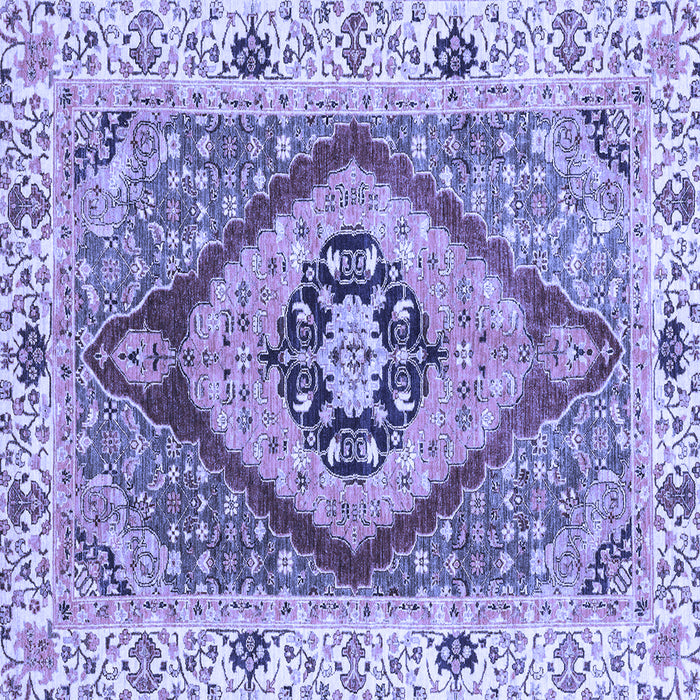 Square Abstract Blue Modern Rug, abs3361blu